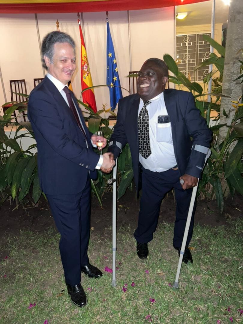 With the Ambassador of Spain to Ghana H. E. Angel Lossada Torres-Quevedo