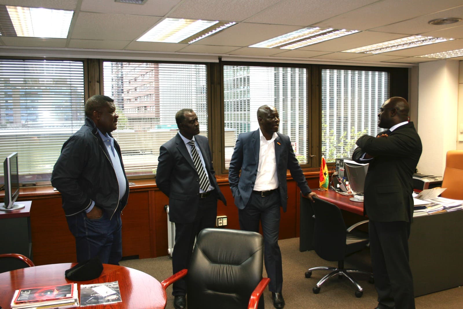 At the Embassy of Ghana in Madrid, Spain