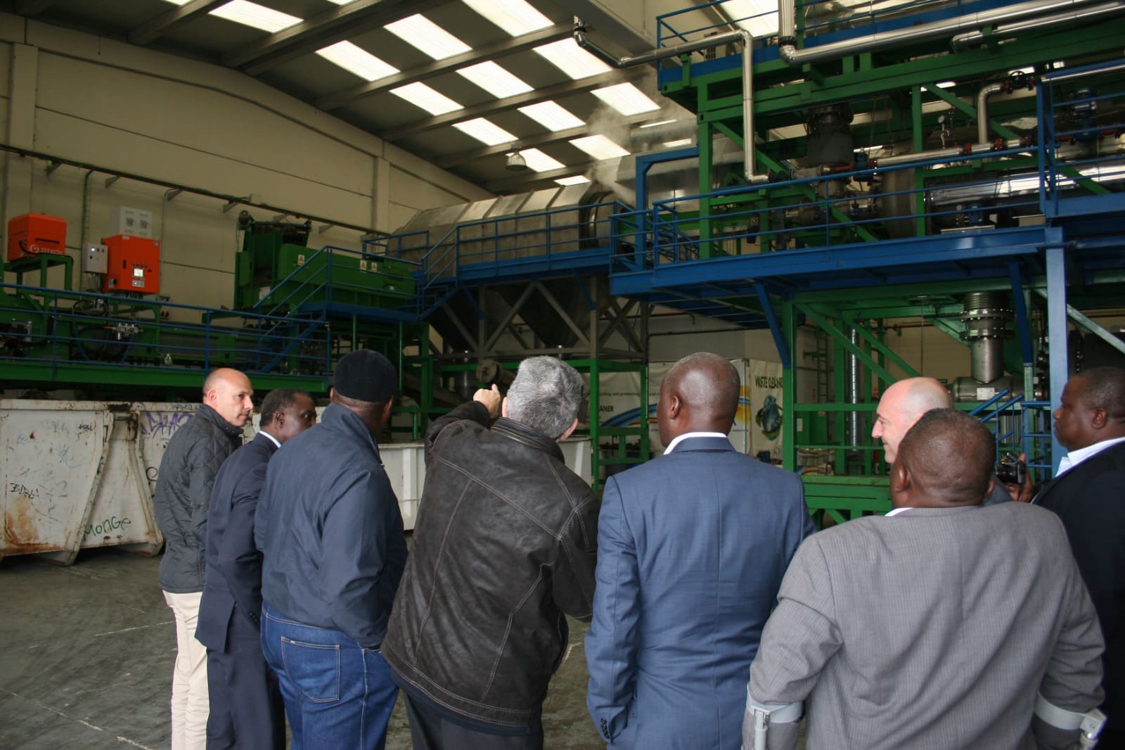 Visit to facilities in Spain for the creation of a high-capacity MSW plant (garbage collection and electricity generation) in Ghana